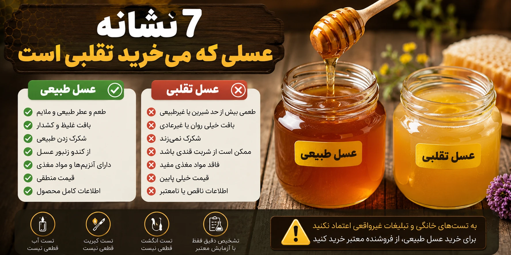 نشانه عسل تقلبی